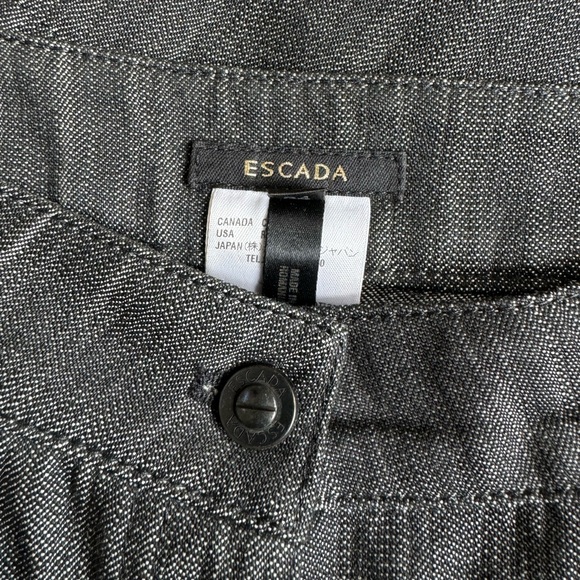 ESCADA cotton charcoal textured jeans, size 34 EU, EUC - Picture 9 of 11